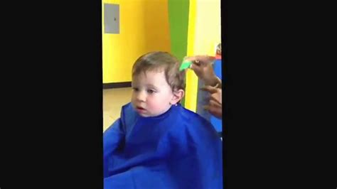 Mason S First Haircut February Youtube