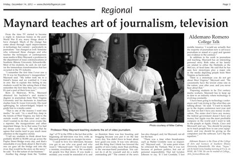 Pdf Maynard Teaches Art Of Journalism Television