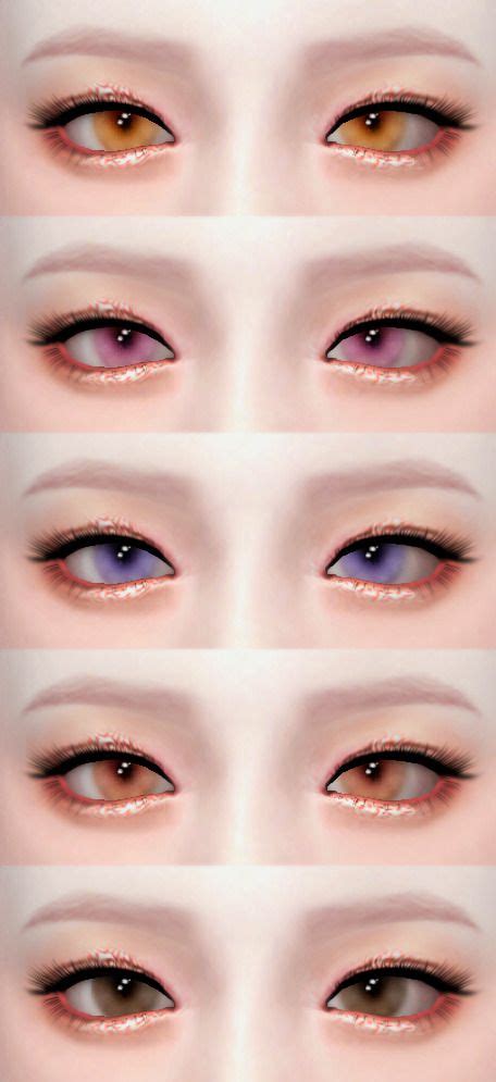 Yunseol Sims 4 Cc Eyes Sims 4 Anime Sims 4 Cc Makeup