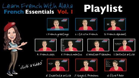 French Essentials Vol 1 Playlist Video Learn French With Alexa