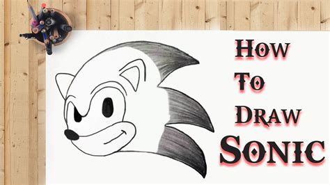 How To Draw Sonic Sonic Cartoon Drawing Easy Sonic Drawing Step By