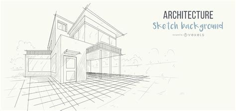 Descarga Vector De Fondo De Dibujo De Casa De Arquitectura