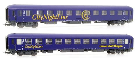 Ls models h0 ciwl (compagnie int. LS Models 49011 - 2pc Passenger Coach Set "City Night Line ...