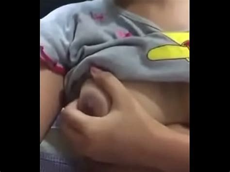 Girl Self Satisfying By Pressing Boobs Xnxx Com