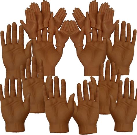 Archie Mcphee Accroutrements 10pcs Finger Hands Finger Puppets W 10pcs