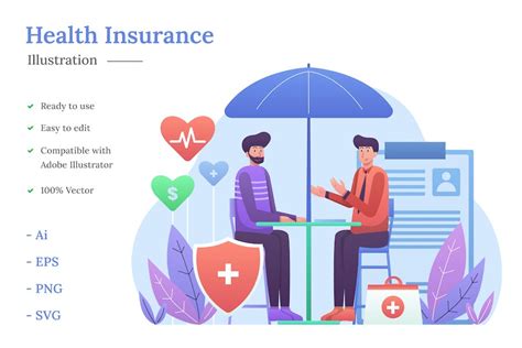 Health Insurance Illustration Graphics Envato Elements