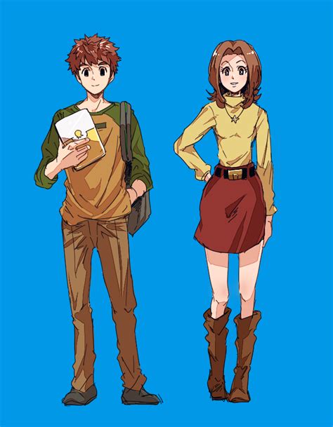 Tachikawa Mimi And Izumi Koshiro Digimon And More Drawn By Mimxxpk