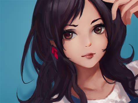 Download Wallpaper 1400x1050 Original Anime Girl Cute And Beautiful Standard 4 3 Fullscreen