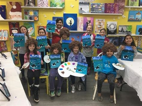 Art party birthday party ideas | photo 23 of 28. BoBRoss-themed birthday pARTy - Picture of Zealous Art and ...