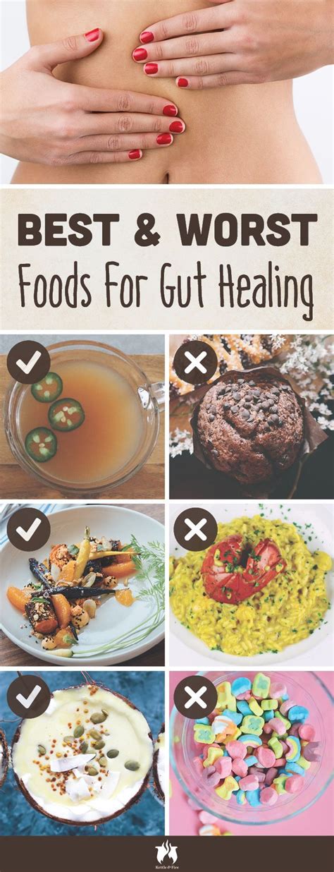the best and worst foods for healing leaky gut infographic and pdf food gut healing recipes