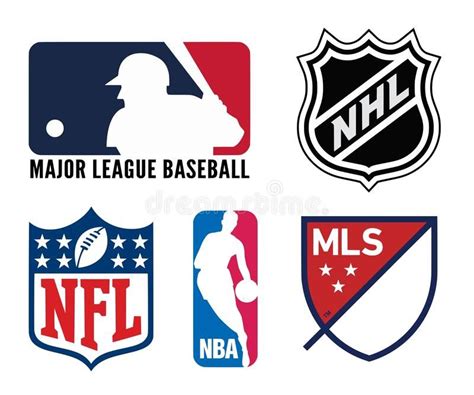 Usa Sports Logos Vector Logo Collection Of The Most Popular Team Sports Leagues Sponsored