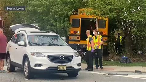 1 Hospitalized After Nj School Bus Crash Involving Two Other Vehicles