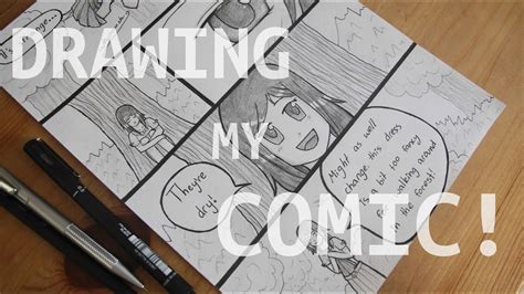 If you want to learn how to add color then. DRAWING A PAGE OF MY MANGA COMIC! (How I Draw a Page) - YouTube