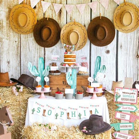 cowgirl birthday party decorations ericvisser