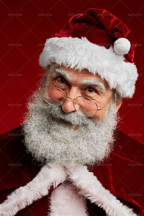 Portrait Of Santa Claus Stock Photos Motion Array
