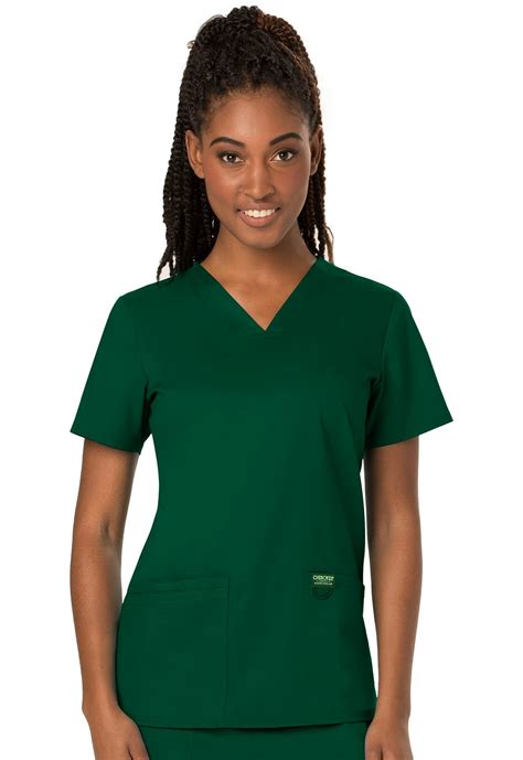 Cherokee Workwear Revolution Womens V Neck Solid Scrub Top Ww620