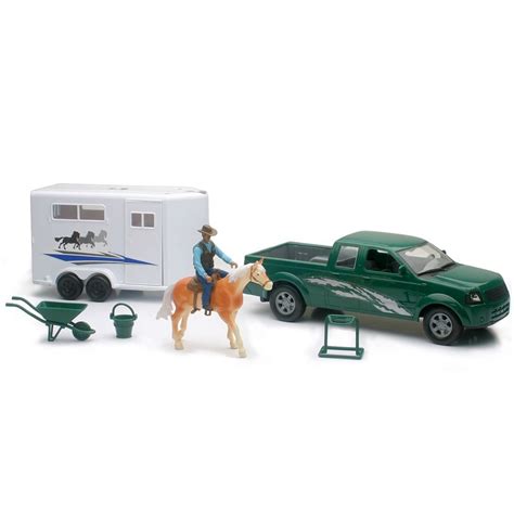 Pickup Truck And Horse Trailer Toy