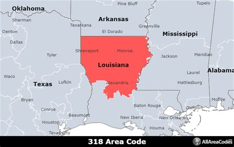 318 Area Code Location Map Time Zone And Phone Lookup