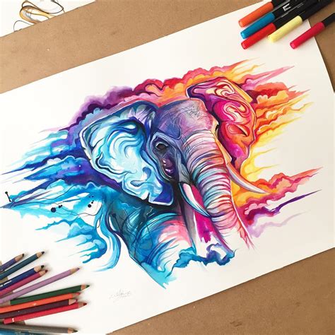Colorful Pencil And Marker Illustrations By Katy Lipscomb
