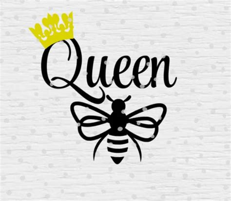 queen bee svg bee svg queen svg queen crown cut file etsy