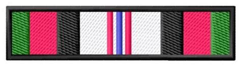 Afghanistan Campaign Ribbon Machine Embroidery Design Embroidery