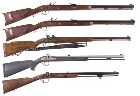 Five Modern Muzzle Loading Rifles Rock Island Auction