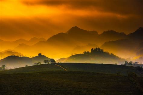 Backlit Clouds Country Countryside Dawn Dusk Evening Field