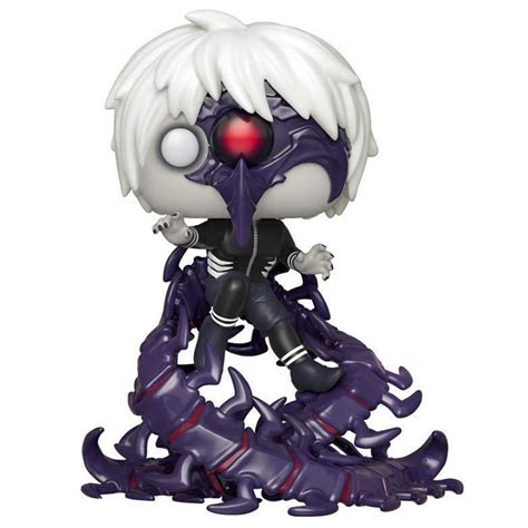 Stylized collectable stands 3 ¾ inches tall, perfect for any tokyo ghoul fan! Funko Pop Figurine Half-Kakuja Kaneki (Tokyo Ghoul) #465