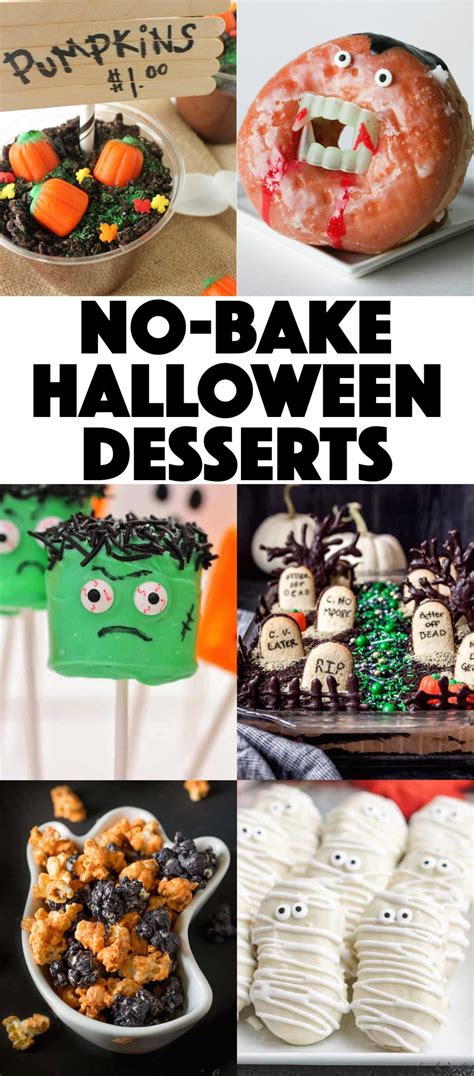 No Bake Halloween Desserts