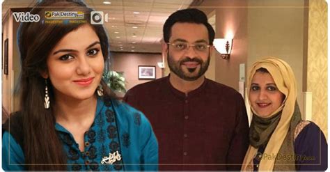 Aamir Liaquat Finally Confirmed His Second Marriage With Tuba Anwar