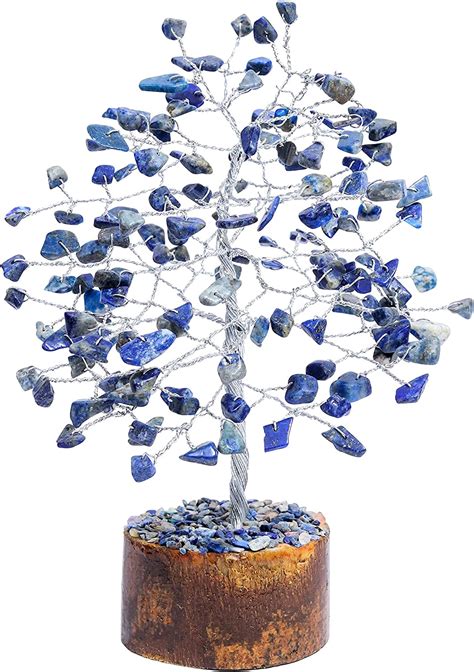 Amazon Com Lapis Lazuli Crystal Tree Of Life Handmade Gemstone Tree