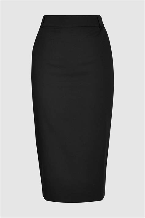 Womens Next Black Tailored Fit Pencil Skirt Black Fitted Pencil Skirts Pencil Skirt Black
