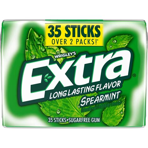 Extra Spearmint Sugar Free Chewing Gum Pack 35 Count