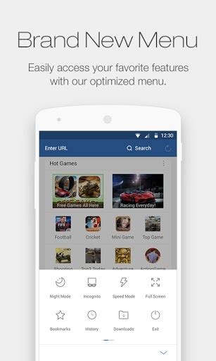 Browse the internet in an environment specifically designed for android devices. UC Browser Mini for Android 9.2 Free Download