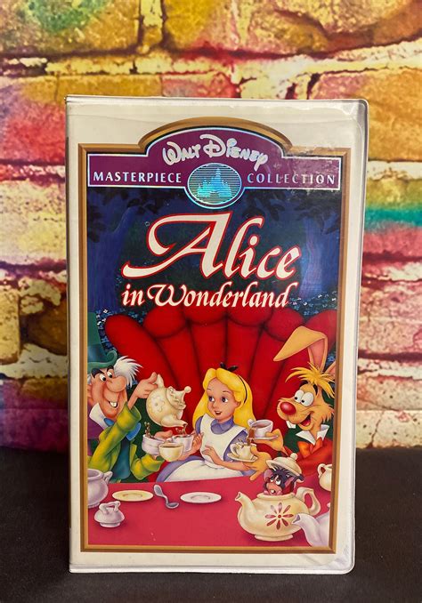Walt Disney S Alice In Wonderland Vhs Masterpiece Etsy