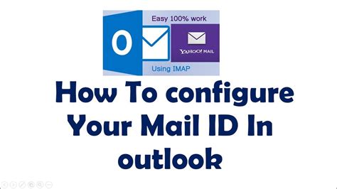 How To Configure Email Id In Outlook Youtube