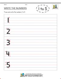 Preschool worksheets age 5 writing print. Kindergarten Printable Worksheets - Writing Numbers to 10 | Writing numbers kindergarten ...
