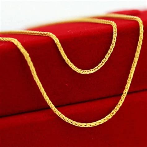 18k Solid Gold Rolo Chain Necklace For Women 16 18 20 Guaranteed 18kt