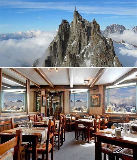 Dine Surrounded By Stunning Mountain Setting Aiguille Du Midi