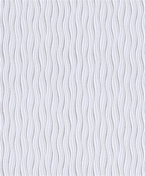 Rasch Luxe Wave Stripe Pattern Metallic Silver Glitter Embossed