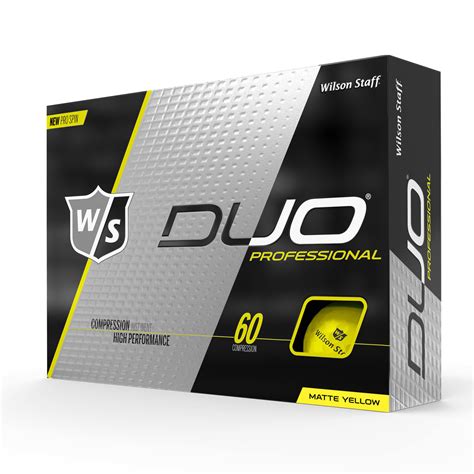 Wilson Duo Professional Matte Yellow Golf Balls Pga Tour Superstore