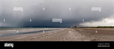 Approaching Storm Dollymount Beach Dublin Ireland Stock Photo Alamy