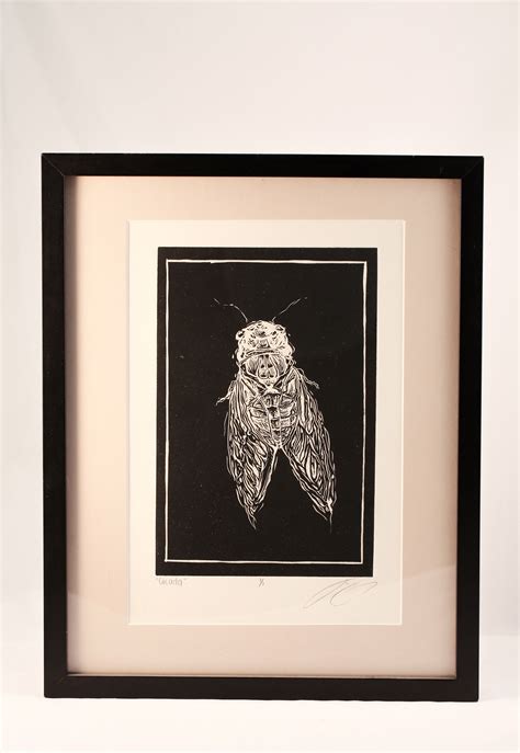 Excited To Share This Item From My Etsy Shop Cicada Linoleum Print Prints Linocut