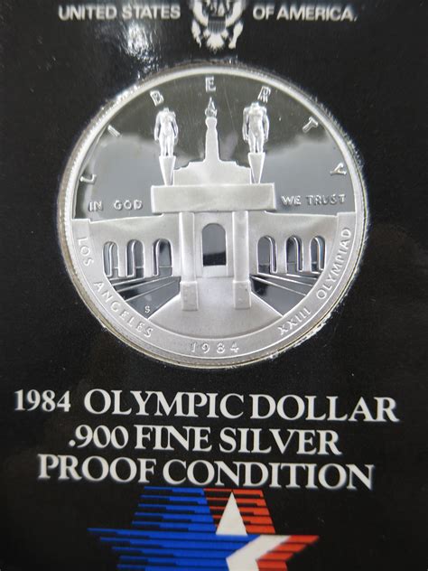 Olympic Silver 1 Dollar Proof Silver Coin Us Mint 1984 Buyer