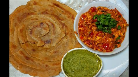 Paneer Bhurji Lachha Paratha Recipe Restaurant Style Recipe Easy