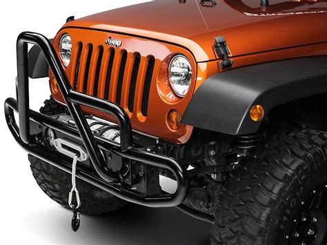 Olympic 4x4 Jeep Wrangler Three Hoop Front Bumper Textured Black 272