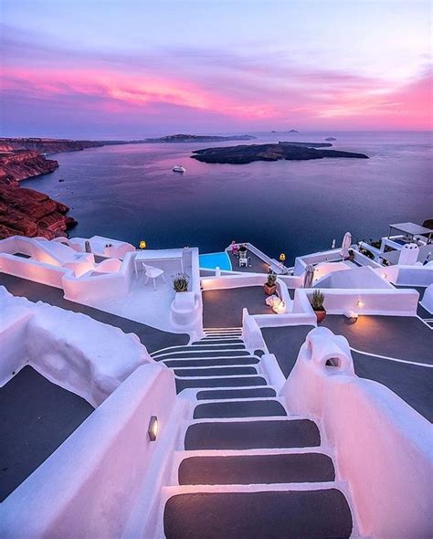 Sunset In The Magical Santorini 😍🇬🇷 Dream Travel Destinations Island