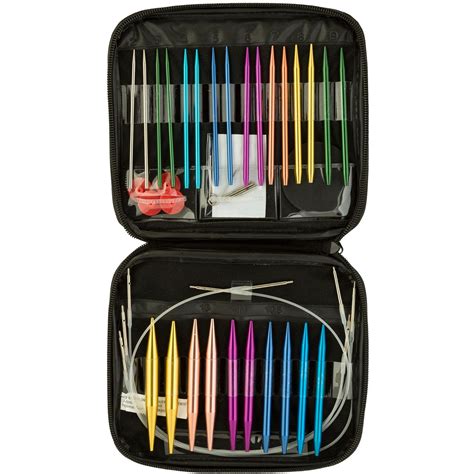 Interchangeable Needle Set By Loops And Threads Knitting Needle Sets