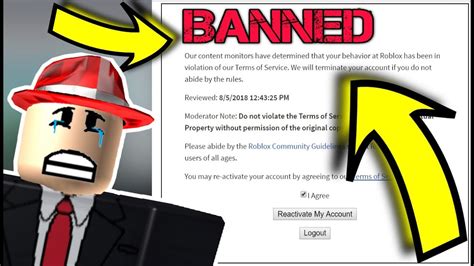 My Roblox Account Was Banned Youtube