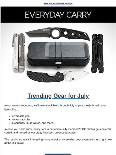 Everyday Carry The Most Popular Edc Gear In July ⭐ Milled